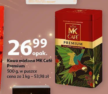 Kawa w puszce papuga Mk cafe premium promocja