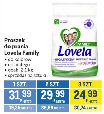 Proszek do prania Lovela Family promocja w Makro