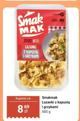 Łazanki z kapustą i grzybami Smakmak promocja w Dino