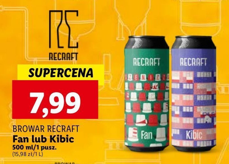 Piwo kibic RECRAFT promocja