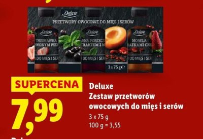 Zestaw przetworów owocowych do mięs i serów promocja w Lidl