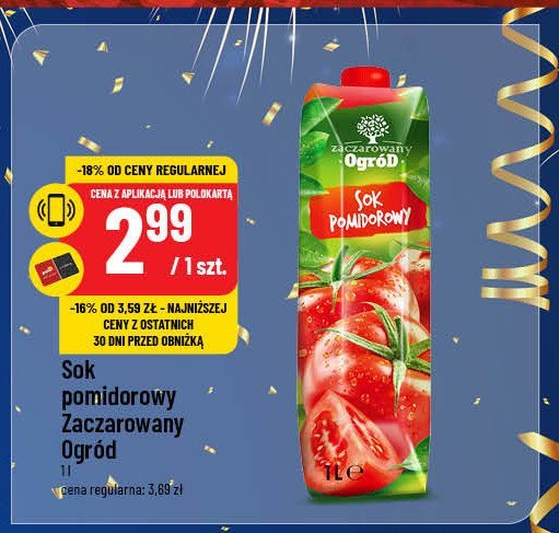 Sok pomidorowy Zaczarowany ogród promocja