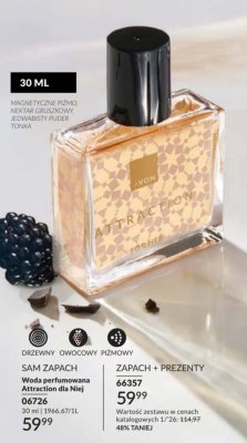 Woda perfumowana Attraction dla Niej promocja w AVON
