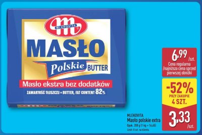 Masło polskie extra promocja w Aldi
