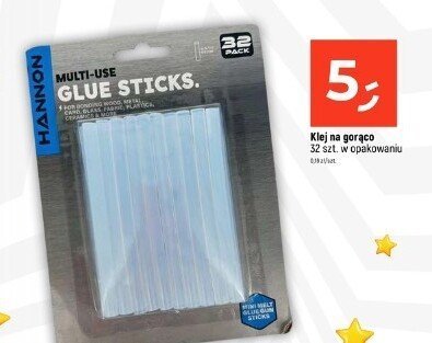 Klej na gorąco 32 szt. w opakowaniu promocja w Dealz