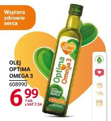 Olej Optima Omega 3 promocja w Selgros