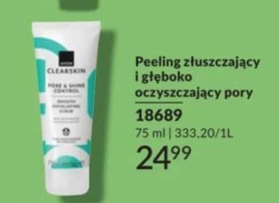 Peeling złuszczający i głęboko oczyszczający pory promocja w AVON