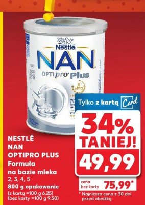 Formuła na bazie mleka Nan Optipro Plus formuła 5 promocja w Kaufland