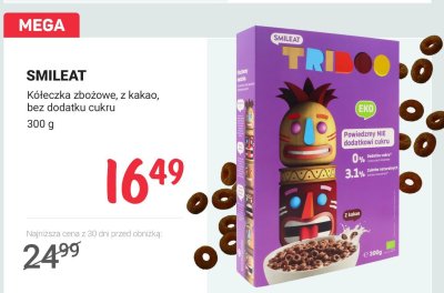 Kółeczka zbożowe z kakao, bez dodatku cukru promocja w Rossmann