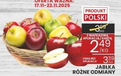 Jabłka różne odmiany promocja w Wafelek