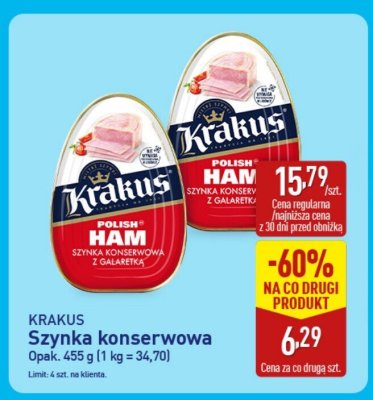 Szynka konserwowa KRAKUS promocja w Aldi