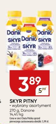 Skyr pitny Danone wybrany asortyment promocja w Chata Polska