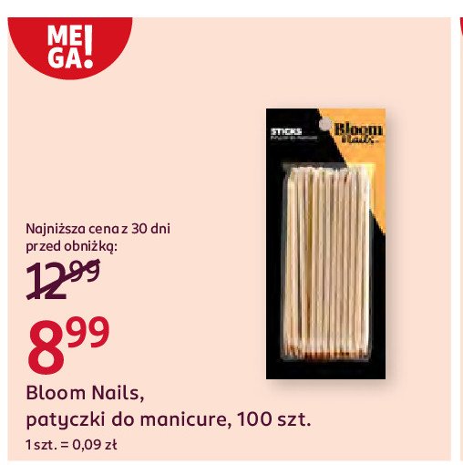 Patyczki do manicure BLOOM NAILS promocja w Rossmann