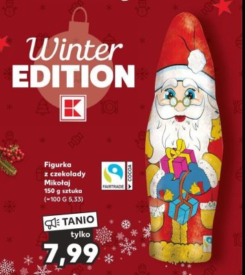 Figrurka czekoladowa mikołaj K-classic promocja