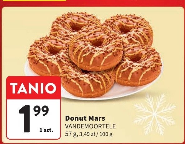 Donut mars Vandemoortele promocja w Intermarche