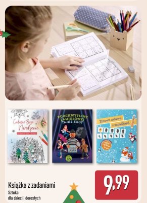 Książka z zadaniami dla dzieci i dorosłych promocja w Aldi