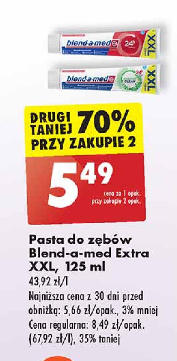 Pasta do zębów krauter clean Blend-a-med promocja