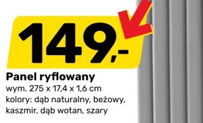 Panel ryflowany promocja w Bricomarche