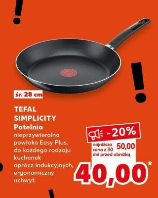 Patelnia nieprzywieralna Simplicity promocja w Kaufland