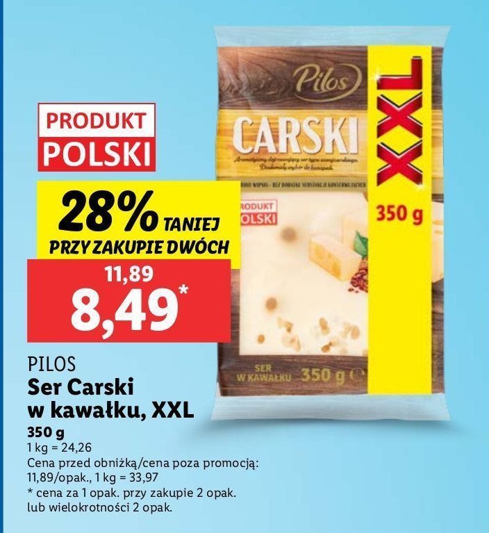 Ser carski Pilos promocja