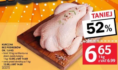 Kurczak bez podrobów ok. 1.6 kg promocja w Selgros