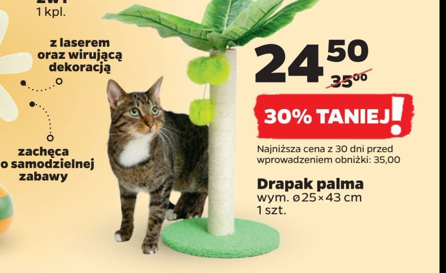 Drapak dla kota palma 25 x 43 cm Wowmiau promocja