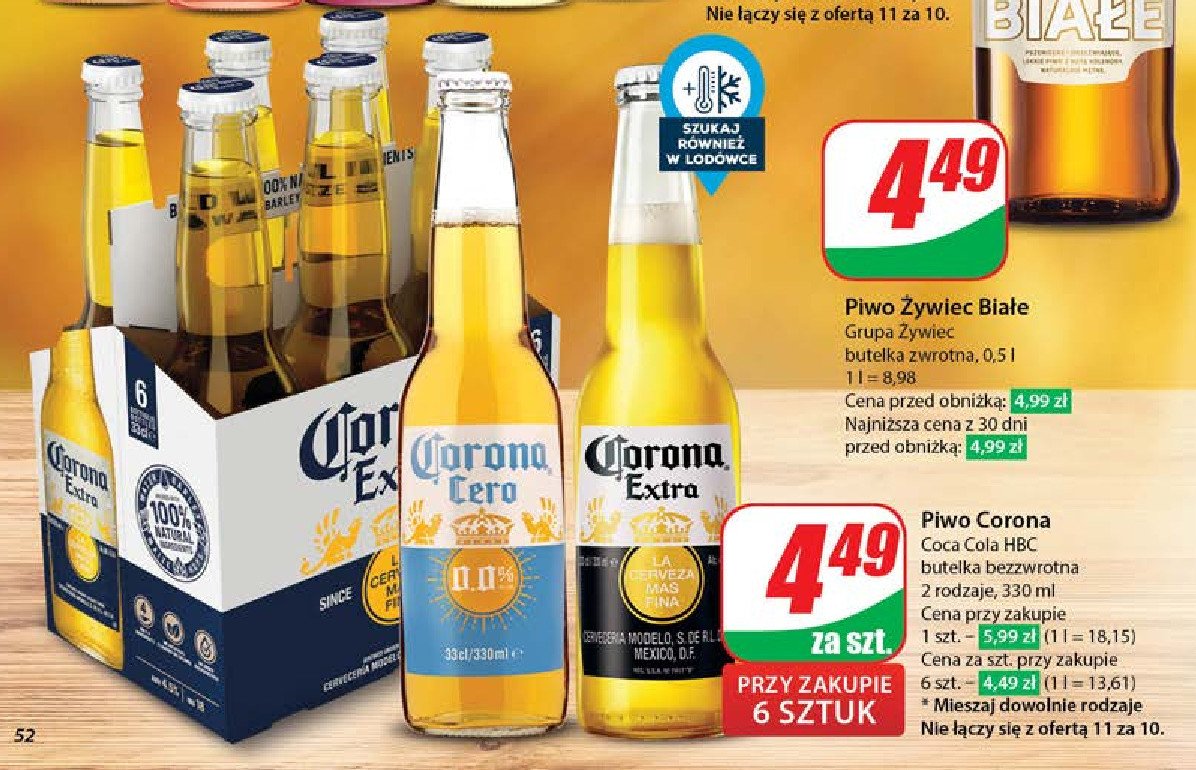 Piwo Corona Extra promocja w Dino