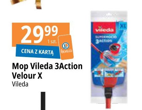 Mop 3-action velour Vileda promocja