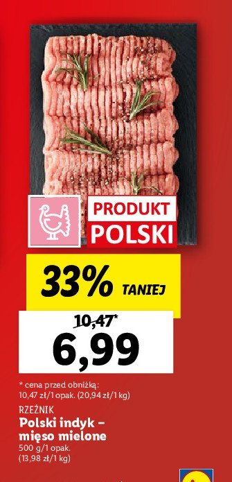 Mięso mielone z fileta z piersi indyka Rzeźnik codzienna dostawa promocja