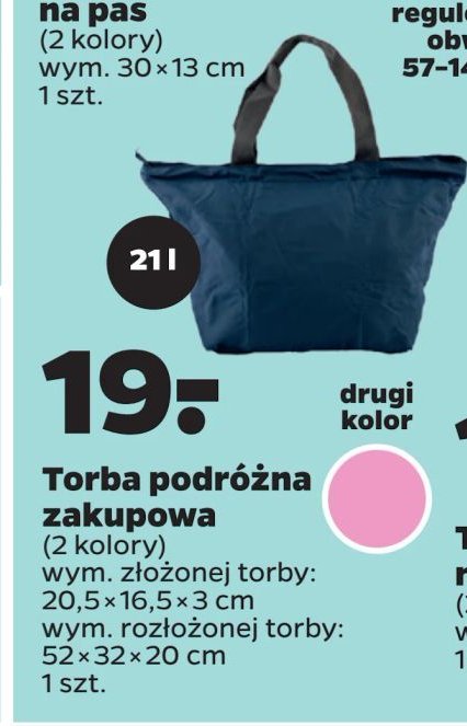 Torba podróżna zakupowa 52 x 32 x 20 xm promocja