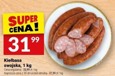 Kiełbasa swojska, 1 kg promocja w Twój Market