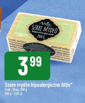 Szare mydło hipoalergiczne Attis Gold - Drop promocja w POLOmarket