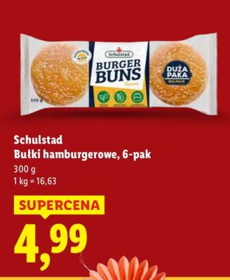 Bułki hamburgerowe, 6-pak promocja w Lidl