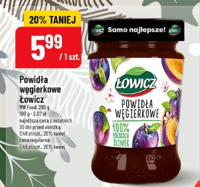 Powidła węgierkowe Łowicz promocja w POLOmarket