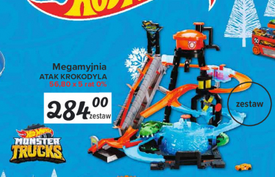 Megamyjnia atak krokodyla Hot wheels promocja