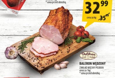 Baleron Wędzony Zakład Mięsny Pelikan promocja w Arhelan