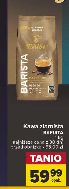 Kawa caffe crema Tchibo barista Tchibo cafe promocja