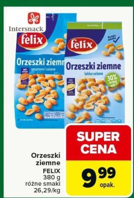 Orzeszki ziemne FELIX różne smaki promocja w Carrefour