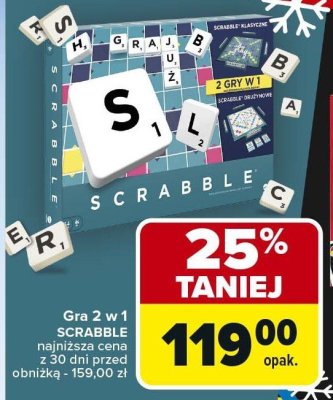 Gra 2 w 1 SCRABBLE promocja w Carrefour