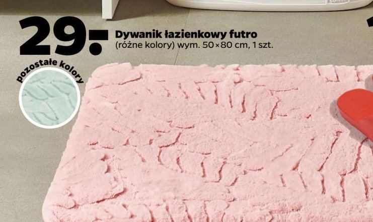 Dywanik łazienkowy futro 50 x 80 cm promocja w Netto