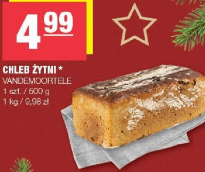 Chleb żytni Vandemoortele promocja w SPAR