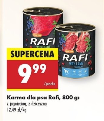 Karma dla psa z jagni臋cin膮 Rafi promocja