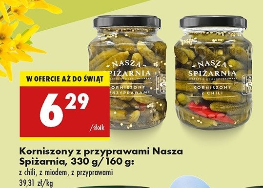 Korniszony z miodem Nasza spi偶arnia promocja