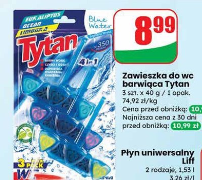 Zawieszka do wc barwiąca Tytan promocja w Dino
