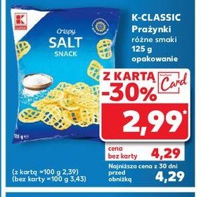 Prażynki solone K-classic promocja