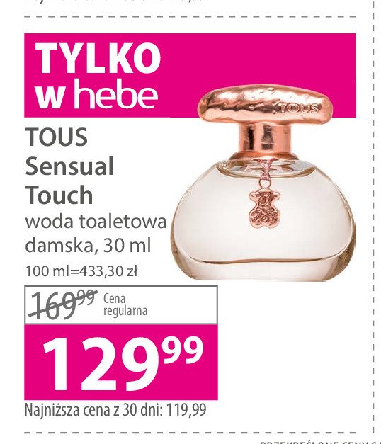 Woda toaletowa Tous sensual touch promocja