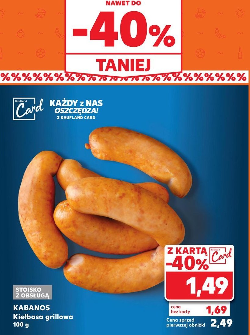 Kiełbasa grillowa Kabanos promocja
