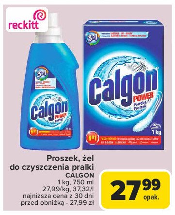 Proszek zmiękczający wodę przeciw kamieniowi Calgon promocja w Carrefour Market