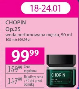 Woda perfumowana CHOPIN OP. 25 promocja