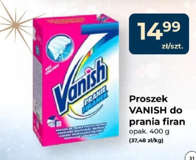 Proszek do prania firan Vanish pranie firanek promocja w PSB Mrówka
